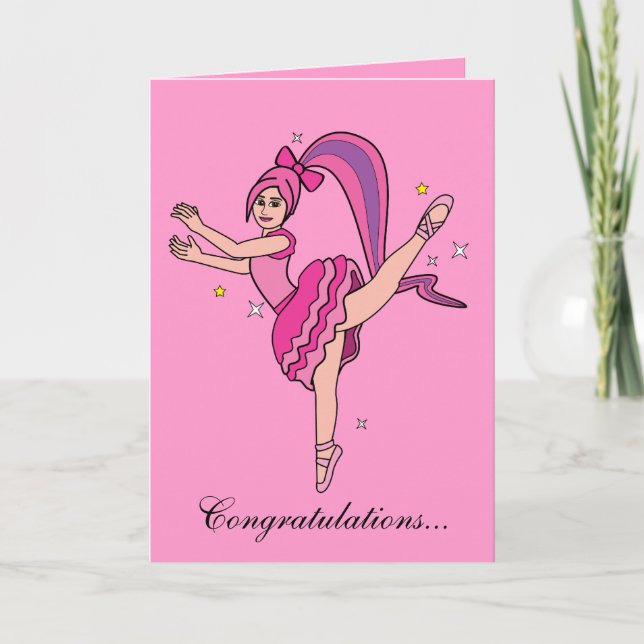 Recital Congratulations with Rose! Card (Front)