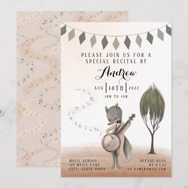 Recital Invitation (Front/Back)