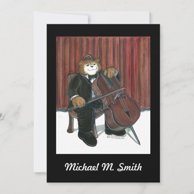 Recital Invitation - Cello (Front)