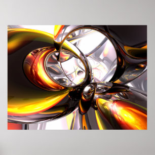 Reckless Defiance Abstract Poster