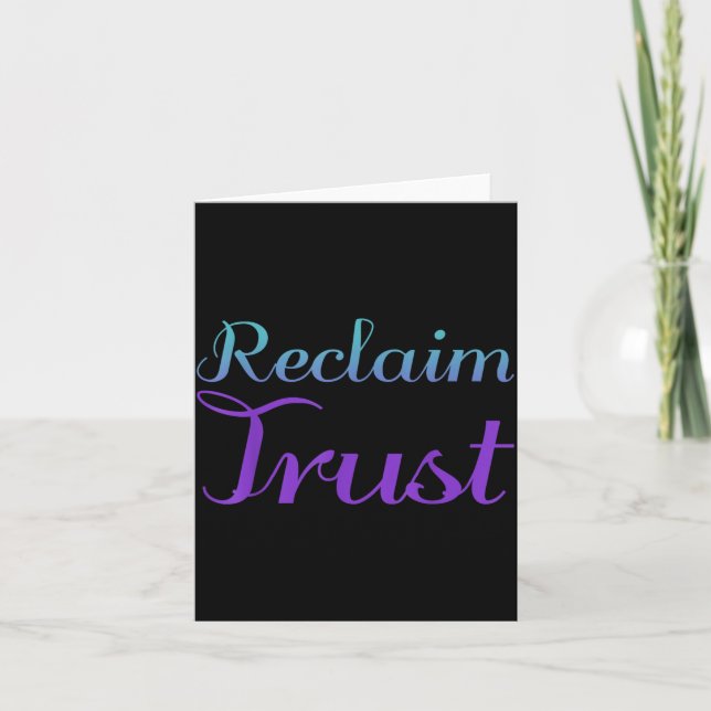 Reclaim Trust Suicide Prevention Design Card (Front)