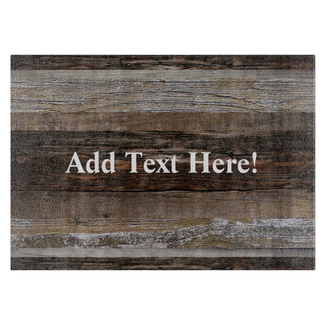 Reclaimed Wood Rustic Barn Board Cutting Board (Front)