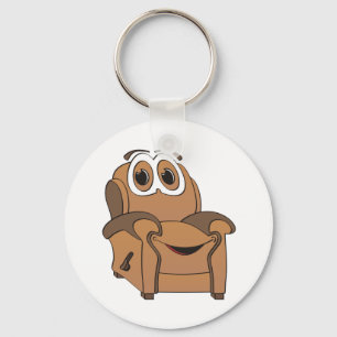 Recliner Cartoon Keychain