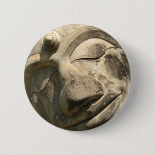 Reclining Buddha ... Nong Khai, Isan, Thailand 2 Inch Round Button