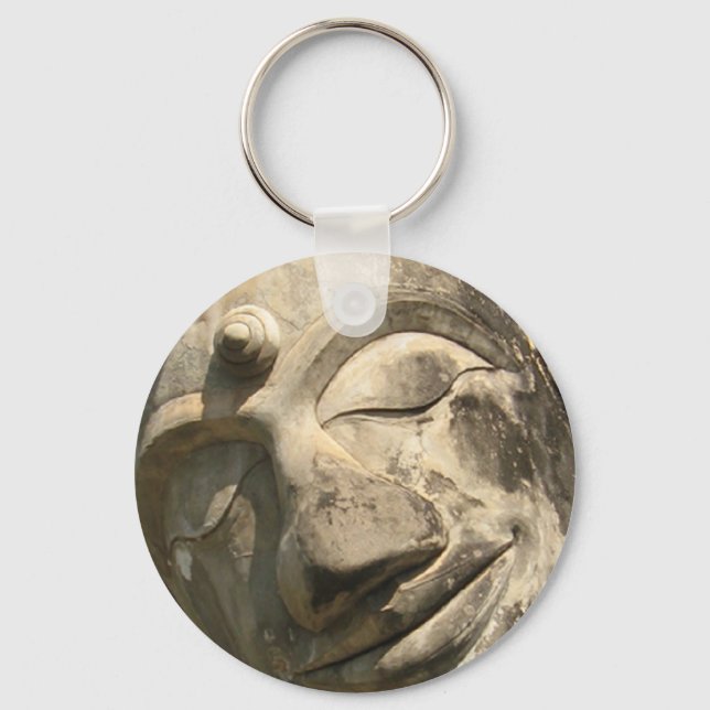 Reclining Buddha ... Nong Khai, Isan, Thailand Keychain (Front)