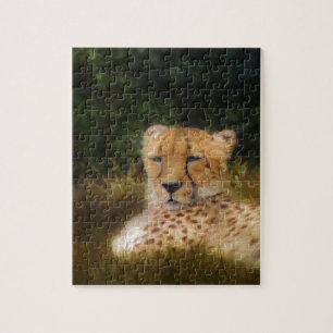 Reclining Cheetah at Fossil Rim Wildlife Centre Jigsaw Puzzle