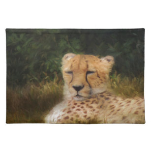 Reclining Cheetah at Fossil Rim Wildlife Centre Placemat