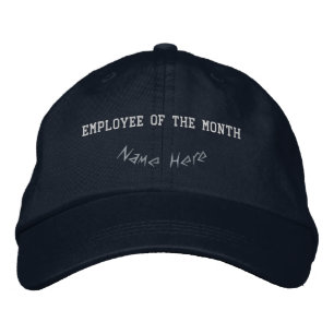 Recognition Inspired Personalized Employee Navy  Embroidered Hat