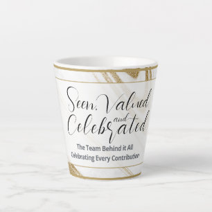 Recognition Latte Mug Elegant Custom Event Gift
