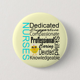Recognize a Nurse:  Nurses Recognition Collage 2 Inch Round Button