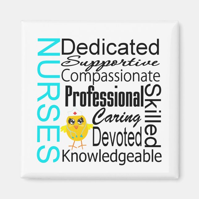 Recognize a Nurse:  Nurses Recognition Collage Magnet (Front)