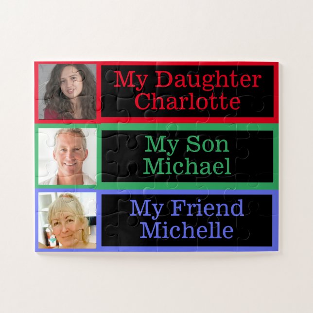 Recognize Family Memory Photos Dementia Alzheimers Jigsaw Puzzle (Horizontal)