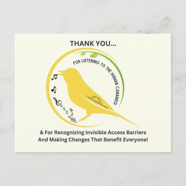 Recognizing Invisible Access Barriers Postcard (Front)