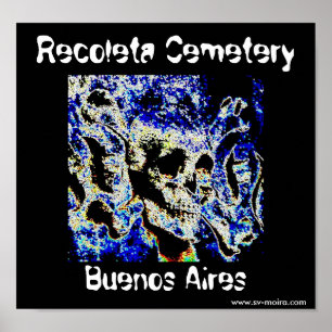 Recoleta Cemetery, Buenos Aires (Solarized) Poster