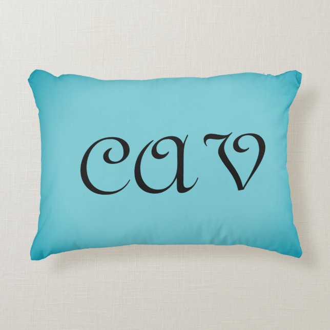 Recoleta Cornflower Blue  Accent Pillow (Front)