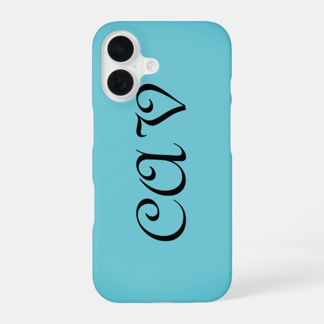 Recoleta Cornflower Blue  iPhone 16 Case (Back)