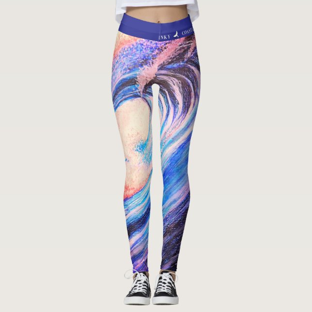 Recoleta Wave Design Leggings  (Front)