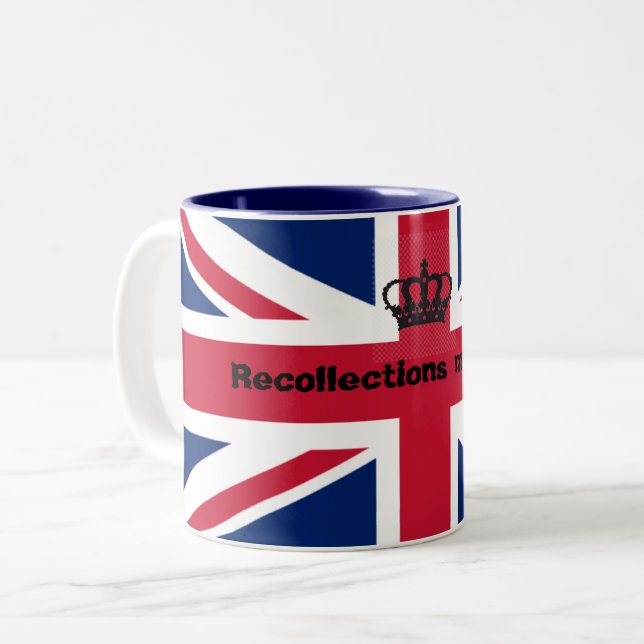 Recollections may vary union jack Two-Tone coffee mug (Front Left)