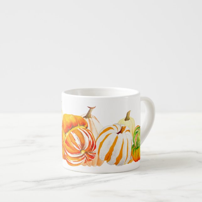 Récolte citrouille sur une Mug d'Espresso (Devant droit)