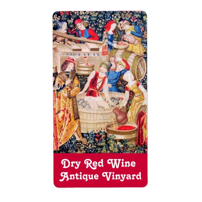 RÉCOLTE DE VIGNOBLES ET BARREAUX DE VIN ROUGE (Devant)