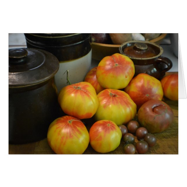 Récolte estivale de tomates (Devant Horizontal)