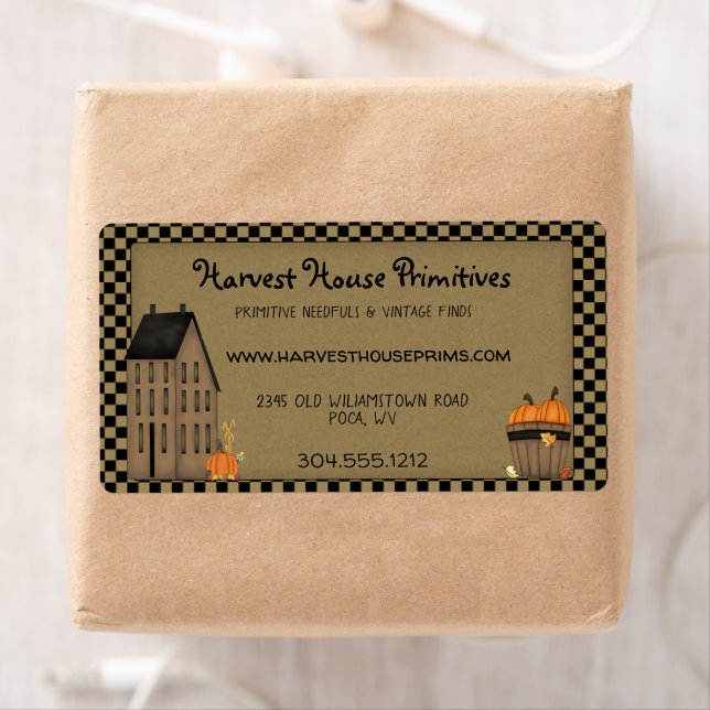 Récolte Primitive Personnalisé Campagne Rustique (En situation)