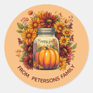 RÉCOLTER BÉNÉFICIER JAR AUTUMN STICKERS