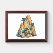 Peinture orientale pixelisée Ukiyo-e