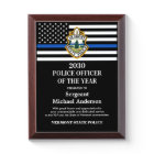 Police Officier De L'Année Département Logo Person