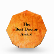 "Prix du meilleur médecin" Prix acrylique d'art en