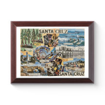 Santa Cruz Collage Vintage – Mémoires Côtiers Art