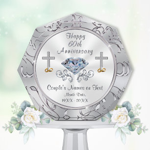 Récompense Soixantième présents d'anniversaire de mariage de