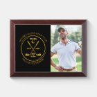 Trou en un classique Gold et Black Photo Golf