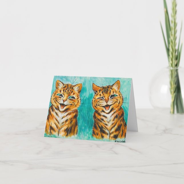 Reconciliation by Louis Wain Thank You Card (Front)