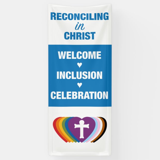 Reconciling in Christ Worship Banner (Vertical)