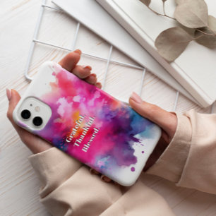 Reconnaissant. Merci. Heureux. Coque iphone Splash