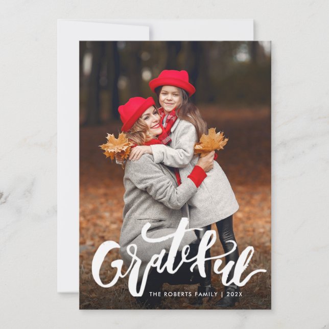 RECONNU | CARTE PHOTO BON THANKSGIVING (Devant)