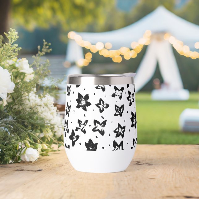 Reconstructed Floral Pattern - Achromatic Goth (Wedding)