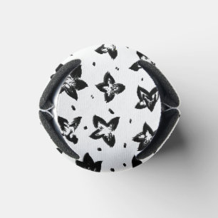 Reconstructed Floral Pattern - Achromatic Goth Can Cooler