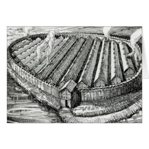 Reconstruction d'un village d'âge de fer chez