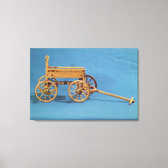 Reconstruction of a chariot found canvas print (Front)