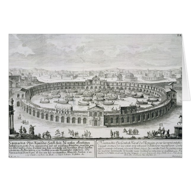 Reconstruction of a Roman Naval Battle, from 'Entw (Front Horizontal)