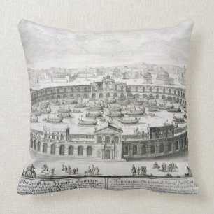 Reconstruction of a Roman Naval Battle, from 'Entw Throw Pillow