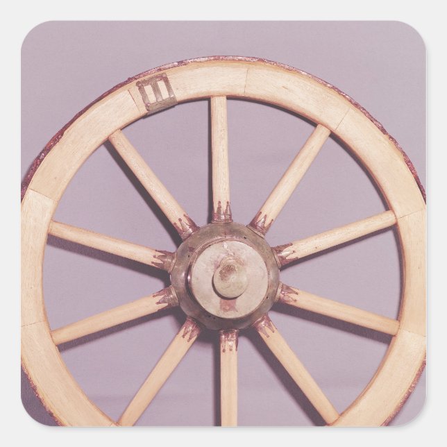 Reconstruction of a wheel square sticker (Front)