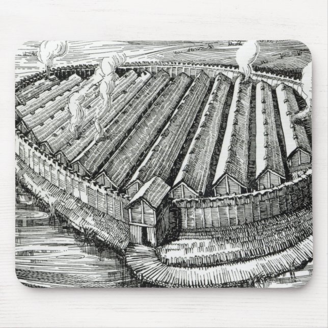 Reconstruction of an Iron Age village at Biskupin Mouse Pad (Front)