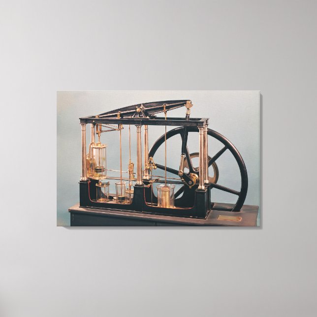 Reconstruction of James Watt's steam engine Canvas Print (Front)