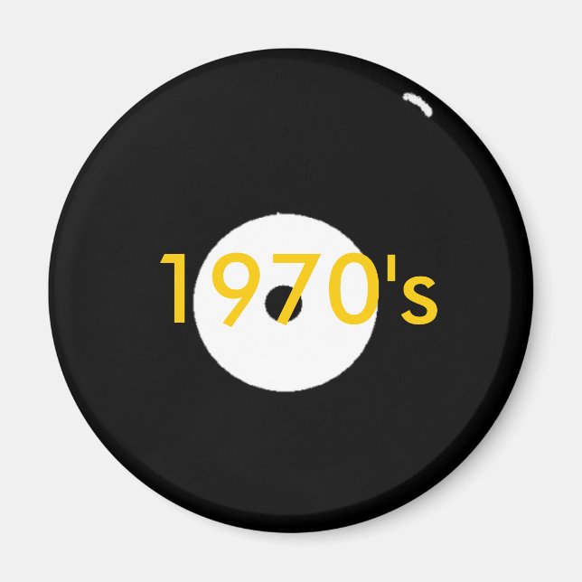 record, 1970's magnet (Front)