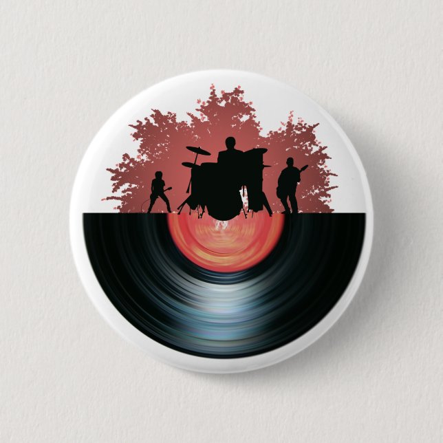Record 2 Inch Round Button (Front)