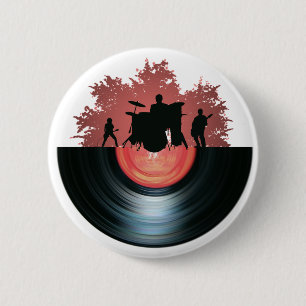 Record 2 Inch Round Button