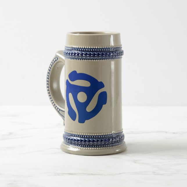 Record Adapter Beer Stein (Front Left)